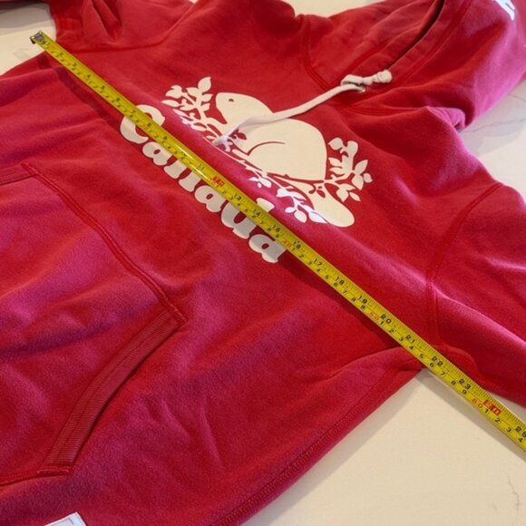 Roots Canada Red Hoodie with Beaver Logo - Picture 9 of 12